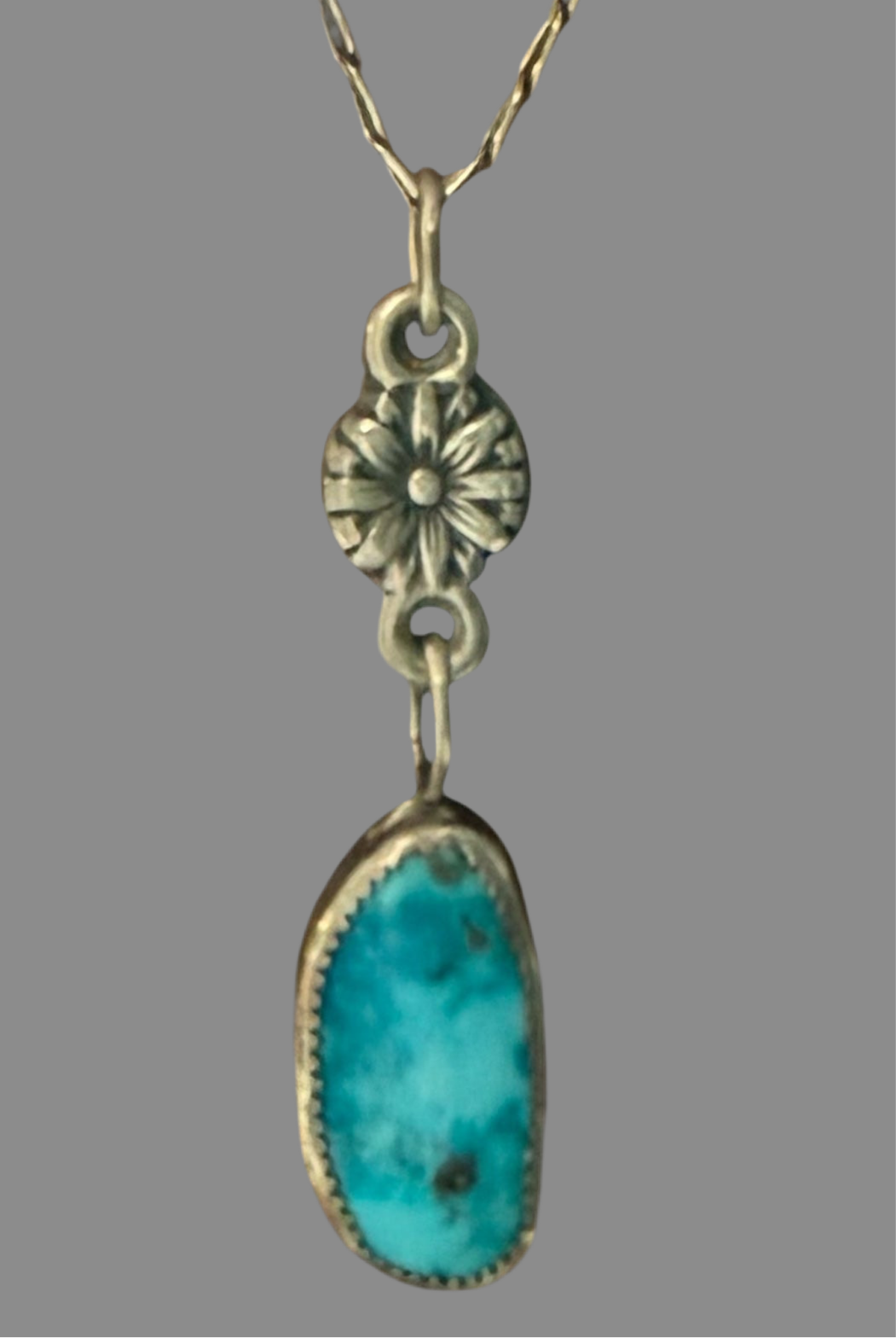 Daisy turquoise necklace